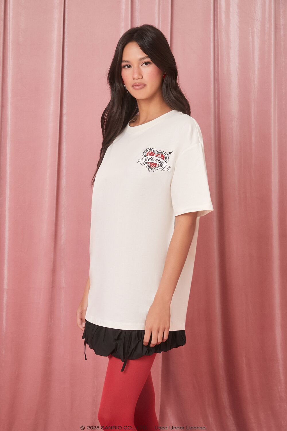 Lace Heart Hello Kitty Tee - Image 4