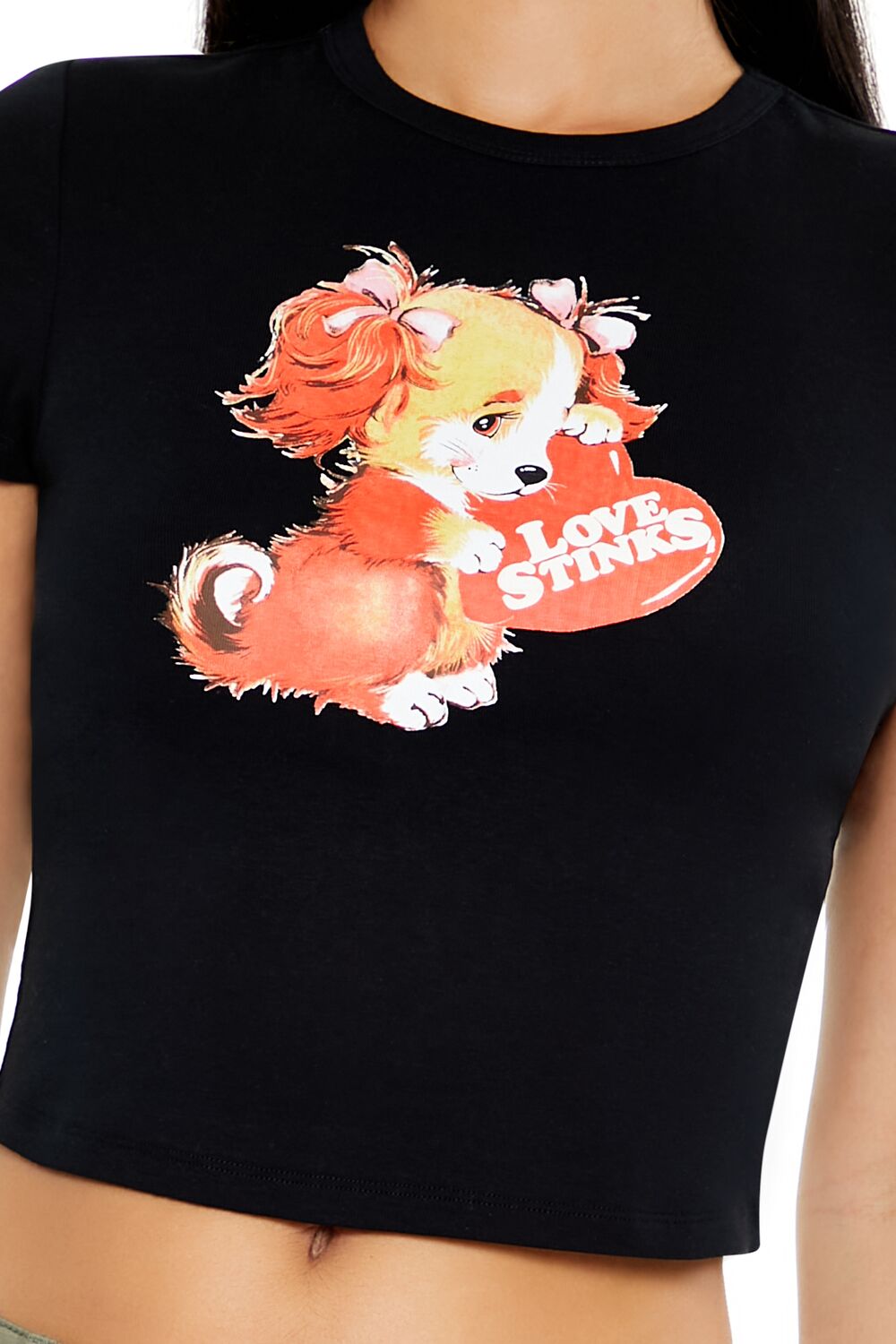 Love Stinks Graphic Baby Tee - Image 3